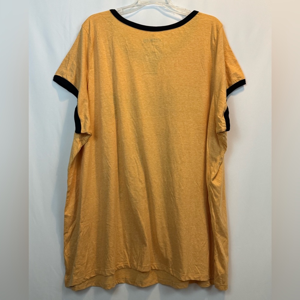 NWT TORRID The Goonies Bike Club Yellow Short Sleeve Ringer Tee Plus Size 5 NEW - Picture 2 of 4